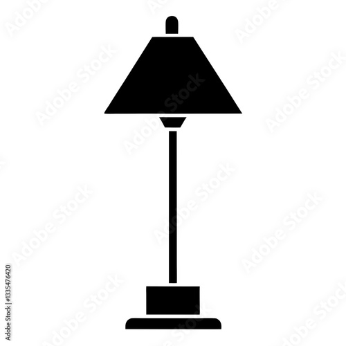 A cozy table lamp glowing softly in a modern room