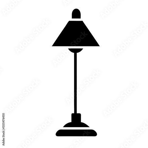 A cozy table lamp glowing softly in a modern room