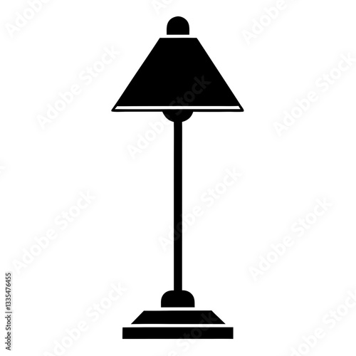A cozy table lamp glowing softly in a modern room