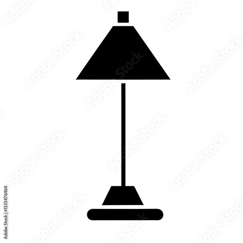 A cozy table lamp glowing softly in a modern room