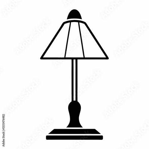 A cozy table lamp glowing softly in a modern room