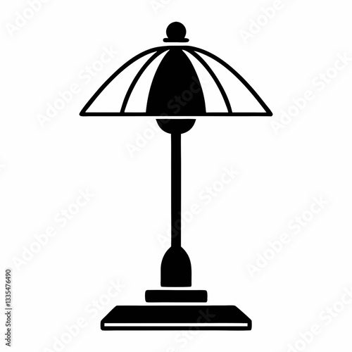A cozy table lamp glowing softly in a modern room
