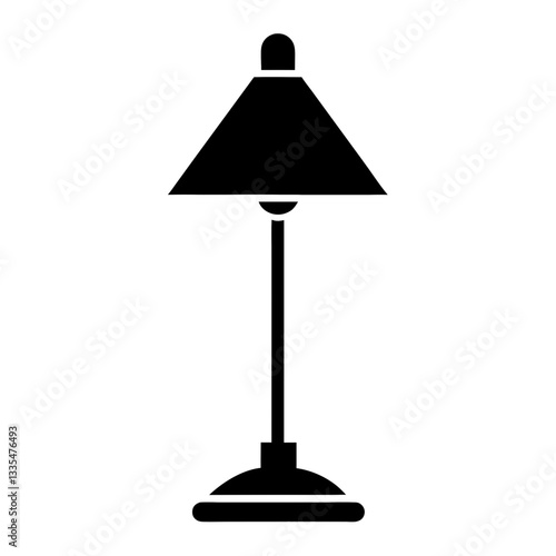 A cozy table lamp glowing softly in a modern room
