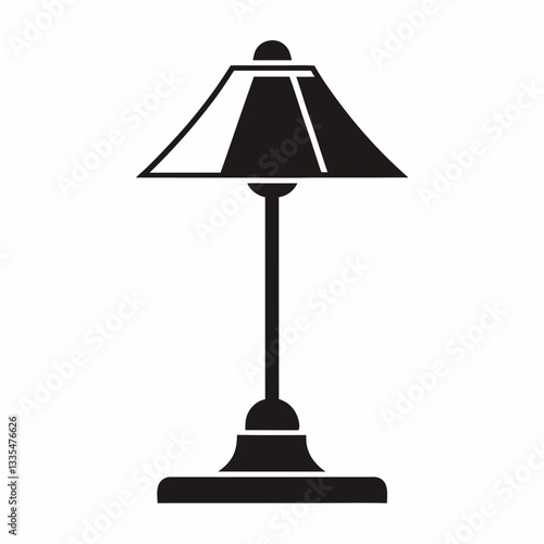 A cozy table lamp glowing softly in a modern room