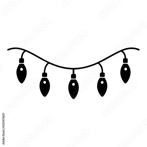 Black and white Christmas decorations with floral patterns and modern design