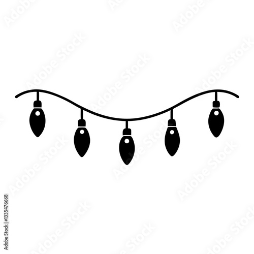 Black and white Christmas decorations with floral patterns and modern design