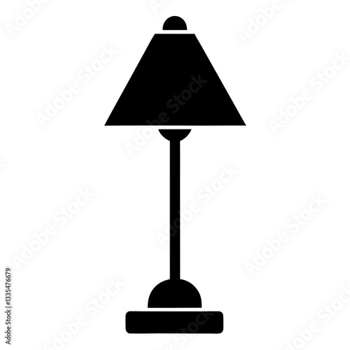 A cozy table lamp glowing softly in a modern room