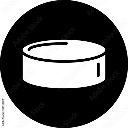 Photography Ice Hockey Puck Icon Style