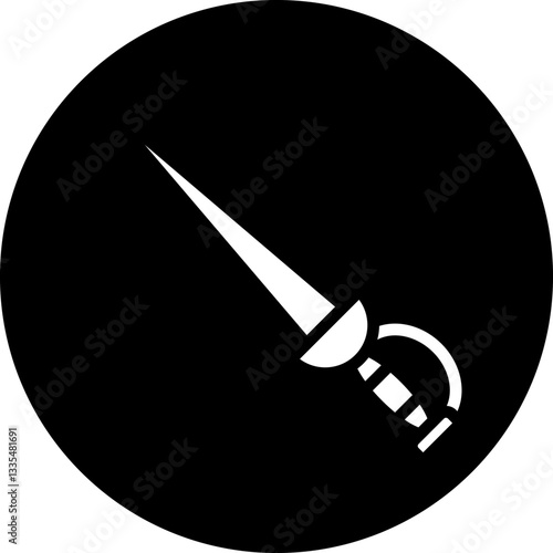 Fencing Sword Icon Style