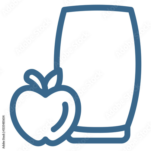 Smoothie Glass Icon Element For Design