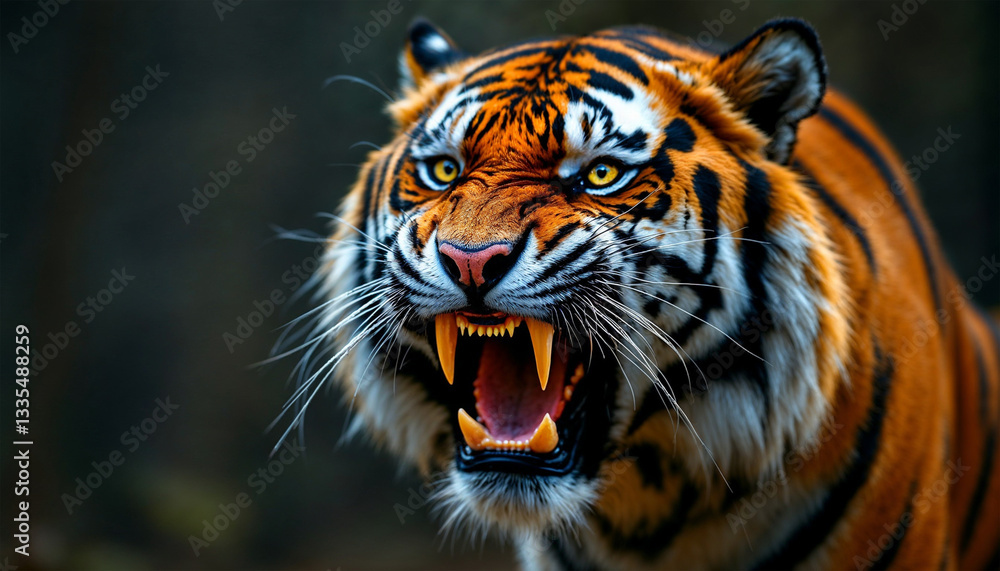 Obraz premium angry tiger animal