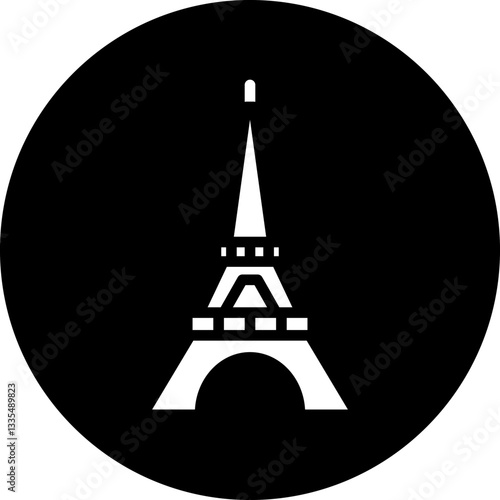 Eiffel Tower Icon Style