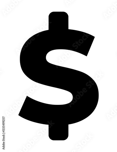 dollar sign isolated