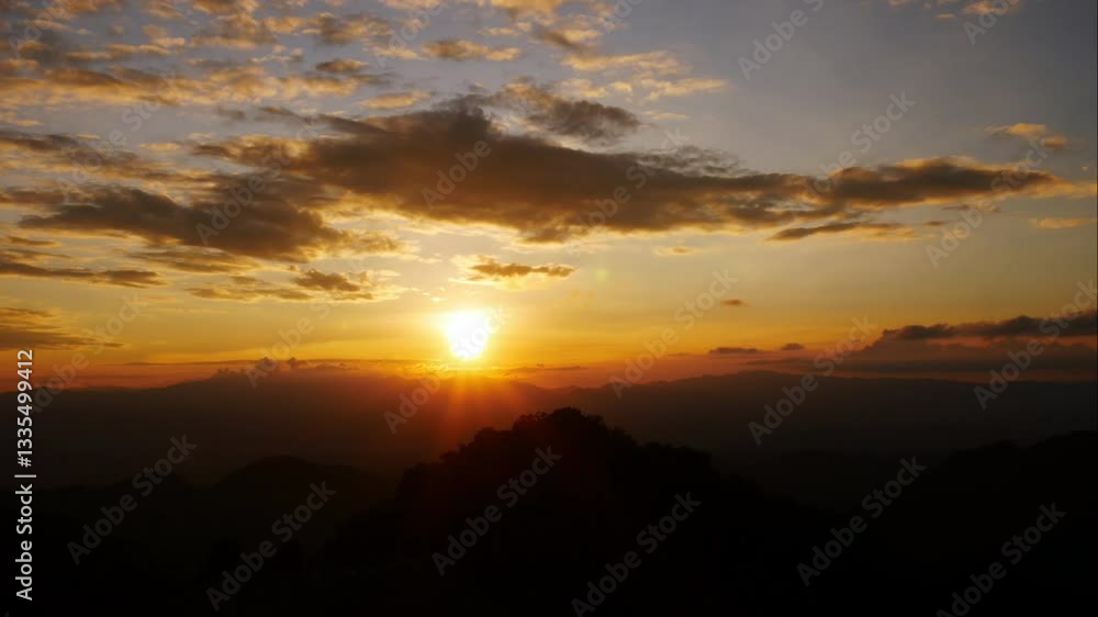 Time lapse sunset over the mountains Video Time lapse sunset over the mountains Video