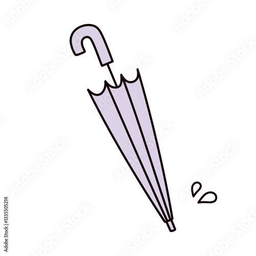 シンプルな傘のイラスト