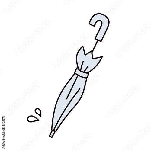 シンプルな傘のイラスト