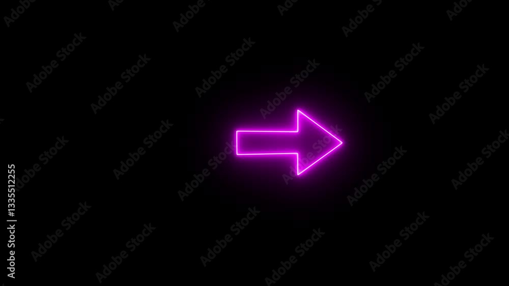 Neon Arrow Animation. Neon Arrow Animation.