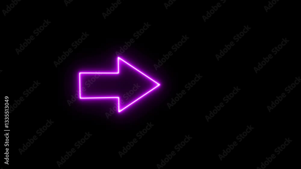 Neon Arrow Animation. Neon Arrow Animation.