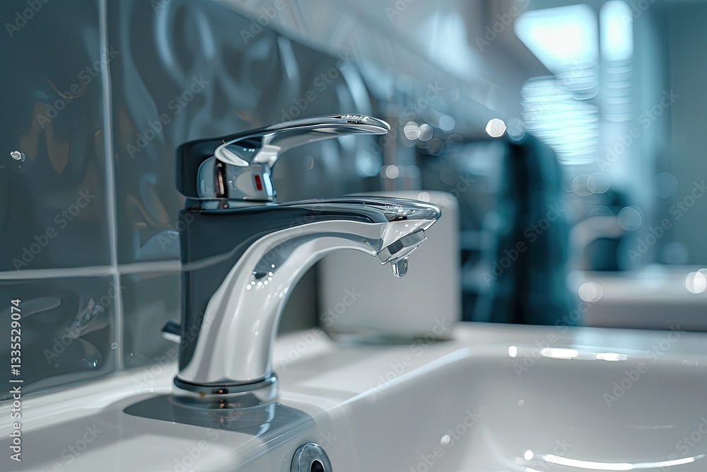 Ultra Quality Picture of Plumbing Tap Bathroom Equipment Closeup Ultra Quality Picture of Plumbing Tap Bathroom Equipment Closeup