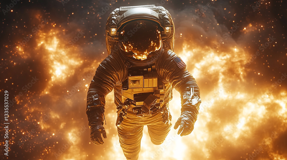 Fototapeta premium welder at night