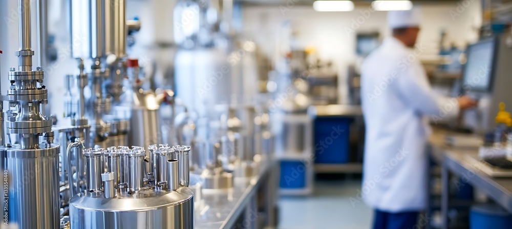 A Stunning Panoramic View of a Chemical Processing Facility in Action with Daily Operations in Full Swing A Stunning Panoramic View of a Chemical Processing Facility in Action with Daily Operations in Full Swing