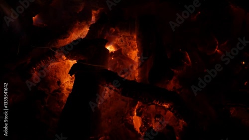 old wood bonfire 