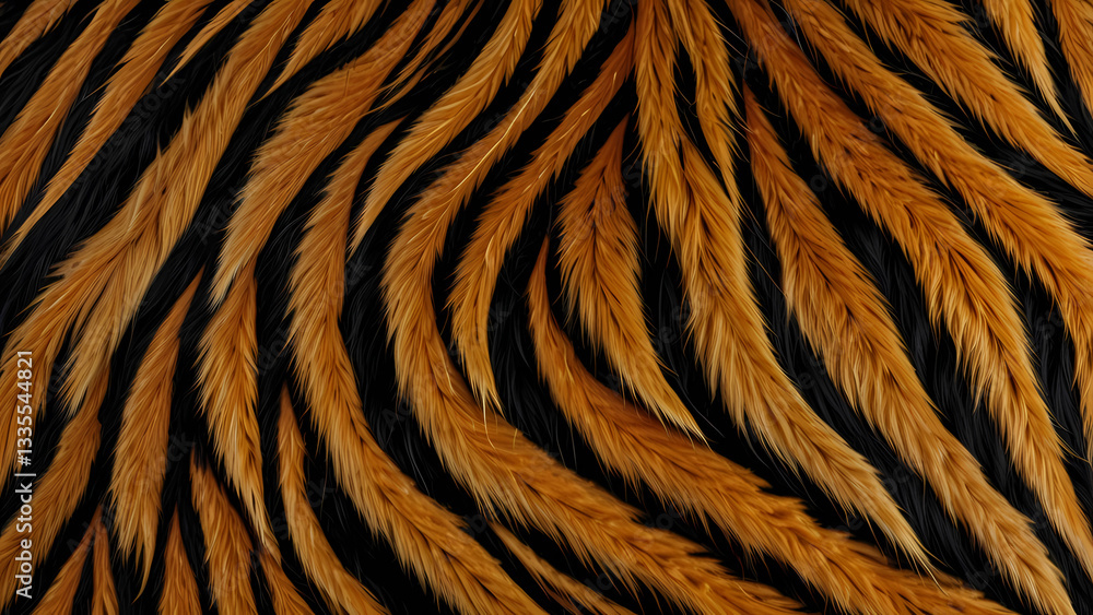 Tiger Stripe Skin Texture Tiger Stripe Skin Texture