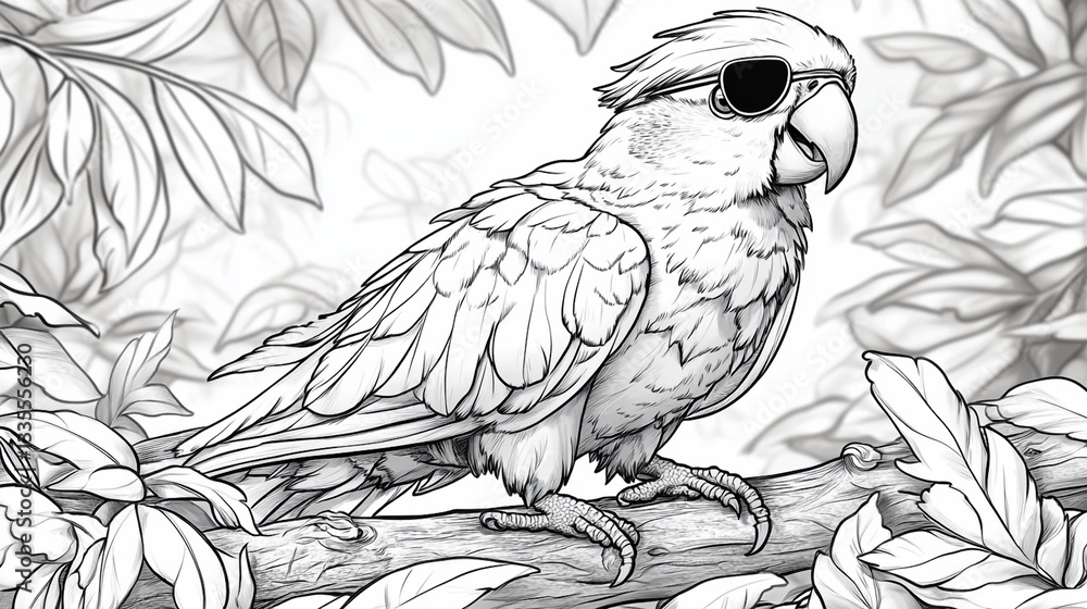 Naklejka premium owl on branch