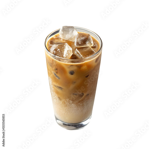 Wallpaper Mural Iced Latte Coffee Drink isolated on transparent background Torontodigital.ca