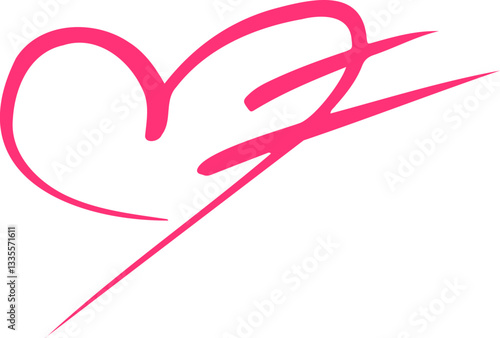 손그림 러블리 하트 아이콘