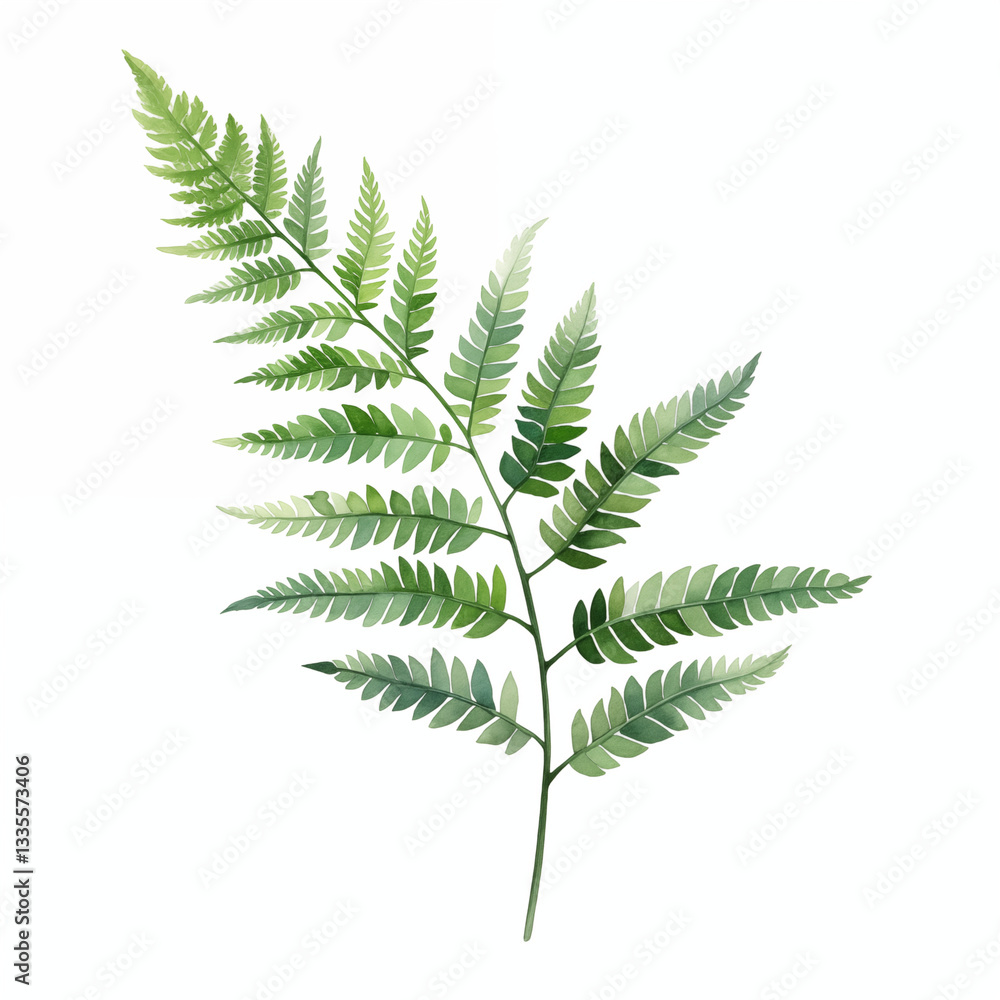 fern leaf isolated on white fern leaf isolated on white