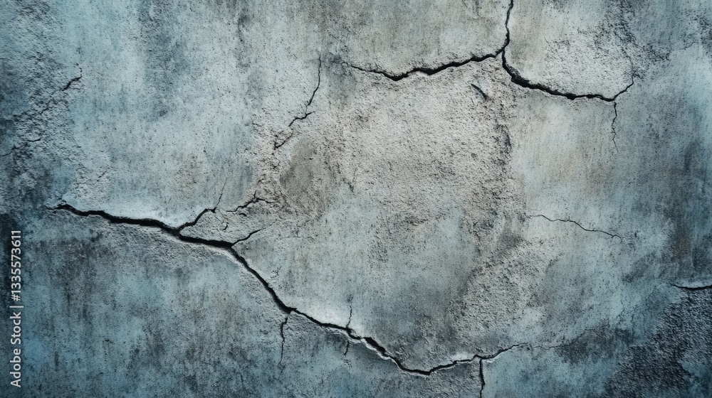 Obraz premium A weathered and cracked surface shows imperfections in texture and color