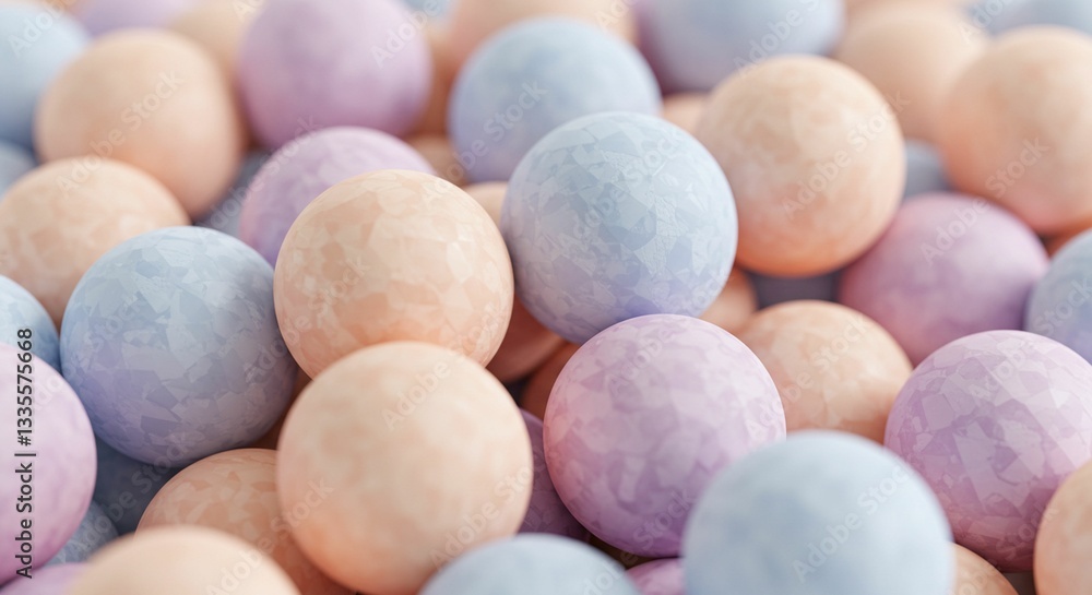 Pastel Colored Spheres Abstract Background Soft Texture Close Up View Colorful Balls Pastel Colored Spheres Abstract Background Soft Texture Close Up View Colorful Balls