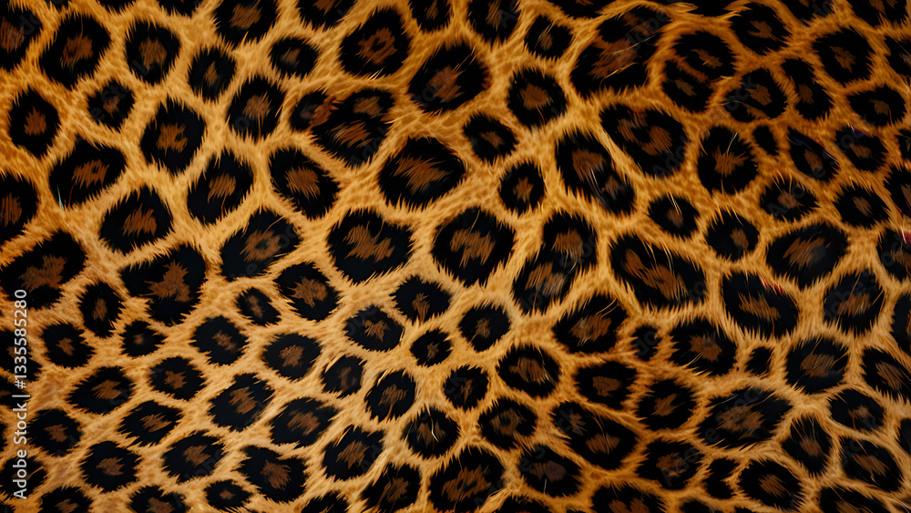 Realistic Leopard Fur Pattern Design Realistic Leopard Fur Pattern Design