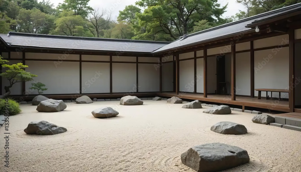 Fototapeta premium Serene Zen Garden Landscape 9180