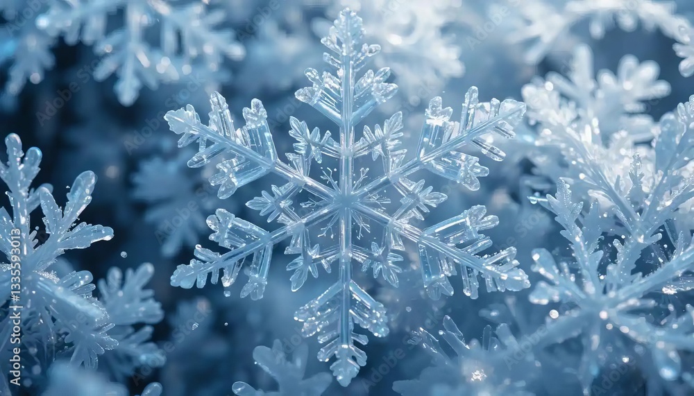 Snowflake Crystal details Snowflake Crystal details