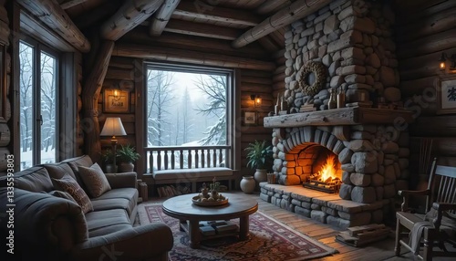 Wallpaper Mural Cabin Retreat Torontodigital.ca