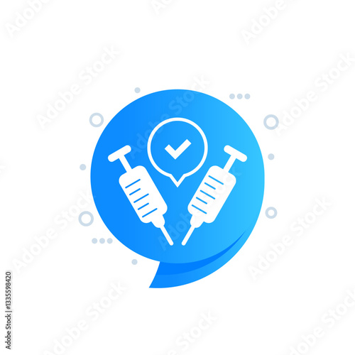 2 doses of vaccine icon for web