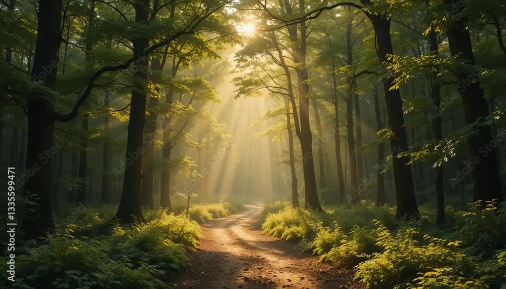 Fototapeta premium Serene Forest Trail