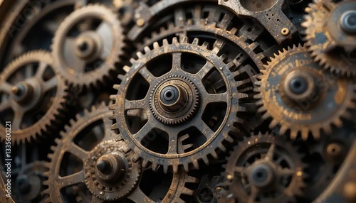 Wallpaper Mural Clockwork Mechanisms Torontodigital.ca