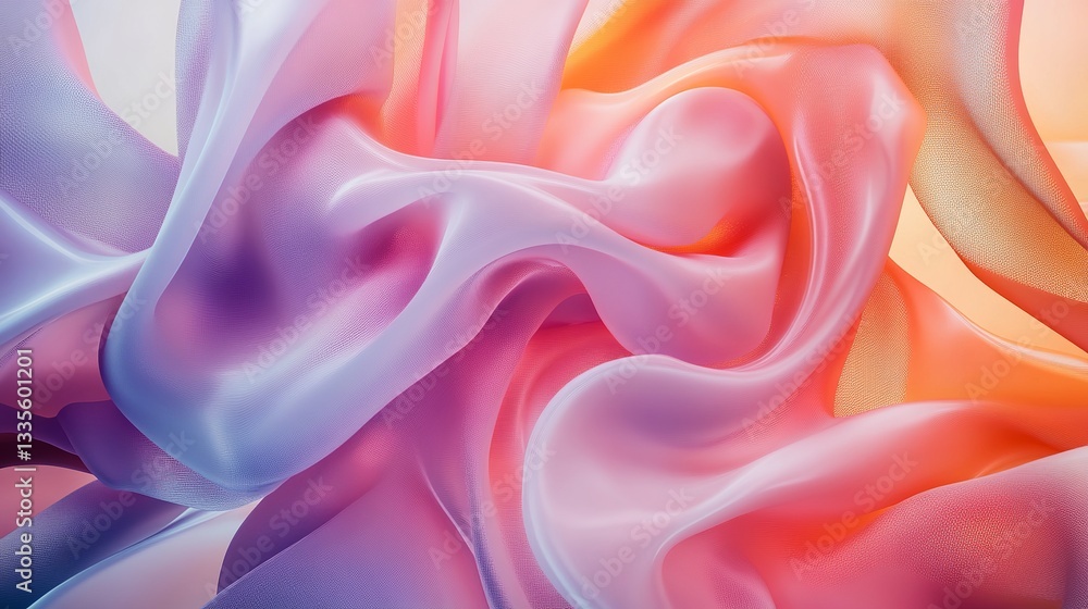 Abstract Pastel Fabric Texture Soft Draped Silk Elegant Flowing Gradient Pink Purple Orange Background Design Modern Wallpaper Beautiful Smooth Abstract Pastel Fabric Texture Soft Draped Silk Elegant Flowing Gradient Pink Purple Orange Background Design Modern Wallpaper Beautiful Smooth
