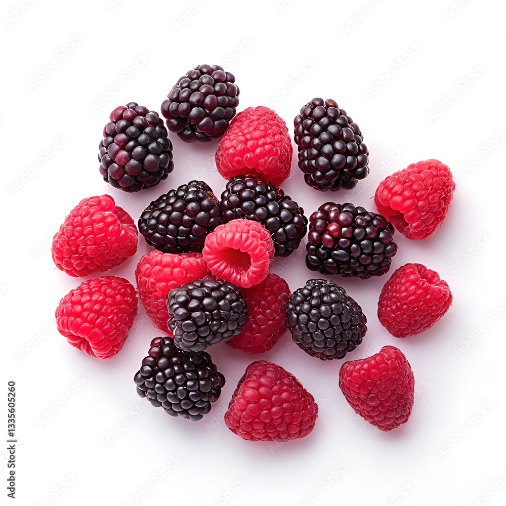 blackberry and raspberry blackberry and raspberry