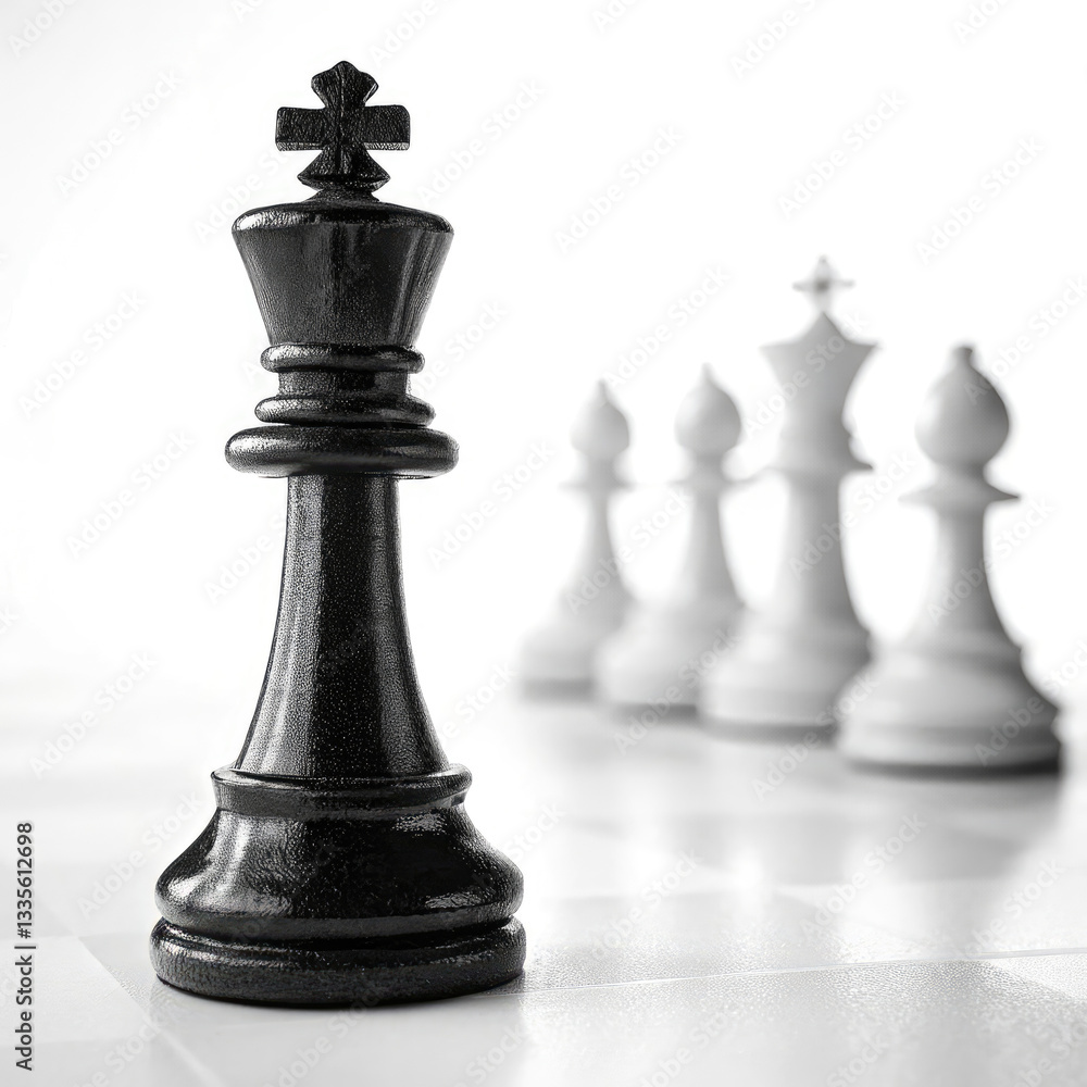 Fototapeta premium black chess queen