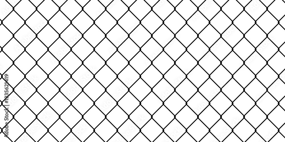 Fototapeta premium Patterned Wire Fence Texture for 3D Models and Graphic Design