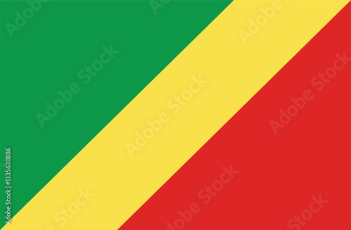 National flag of Congo Republik vector image