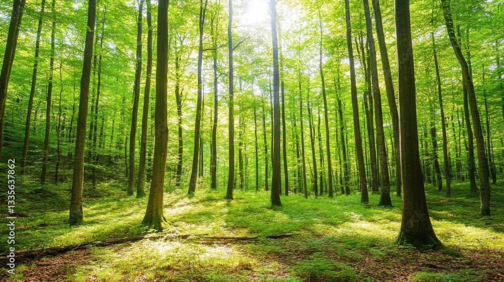 Tranquil forest bathed in soft sunlight, earthy tones blending harmoniously, evoking peace and natural serenity. Tranquil forest bathed in soft sunlight, earthy tones blending harmoniously, evoking peace and natural serenity.