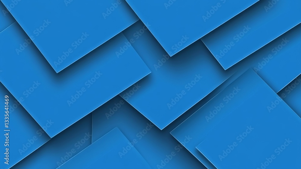 Obraz premium Abstract Blue Geometric Pattern Design