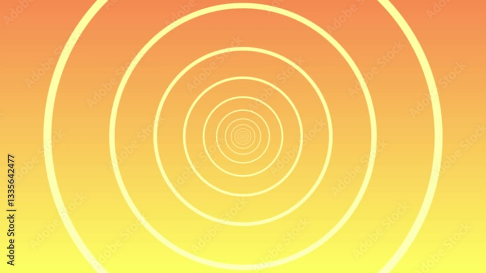 Gradient concentric circles on an orange to yellow backdrop, suitable for videos, background animations, design elements, digital projects, or visual aids. Gradient concentric circles on an orange to yellow backdrop, suitable for videos, background animations, design elements, digital projects, or visual aids.