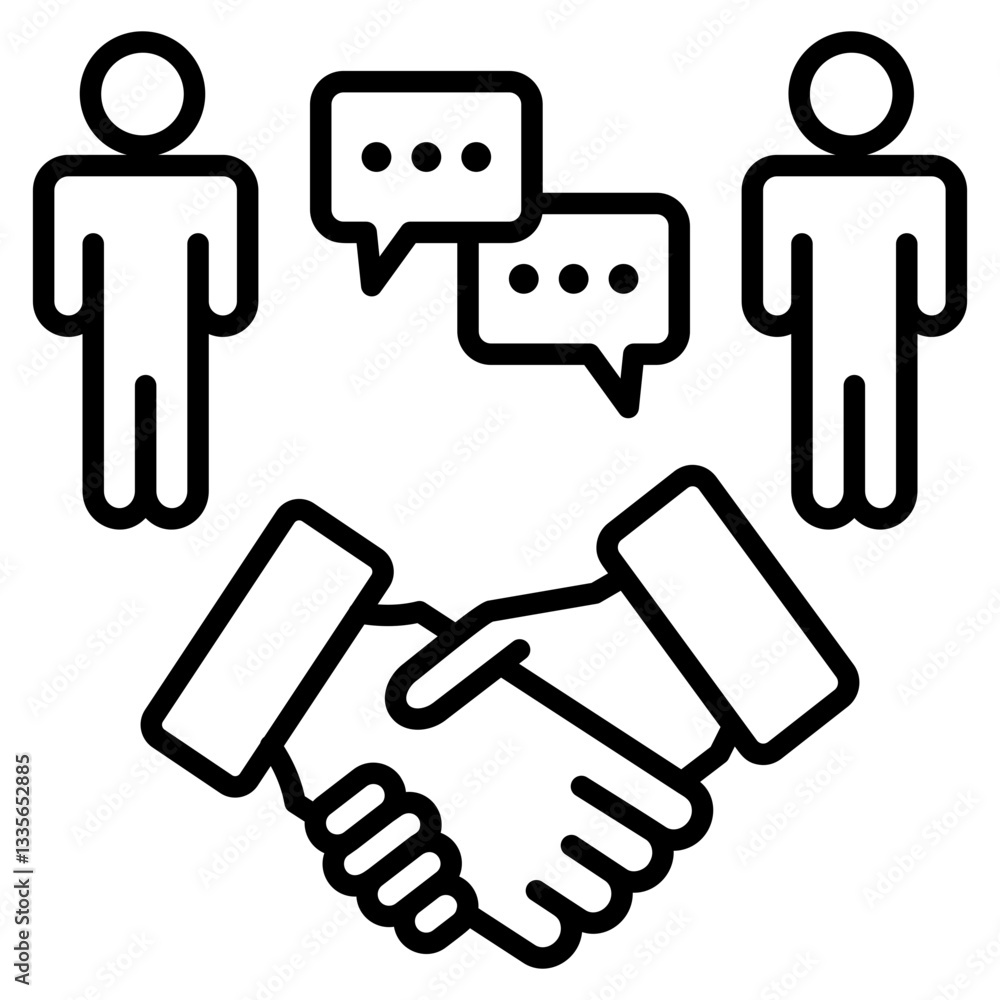 Negotiation Icon Element For Design Negotiation Icon Element For Design