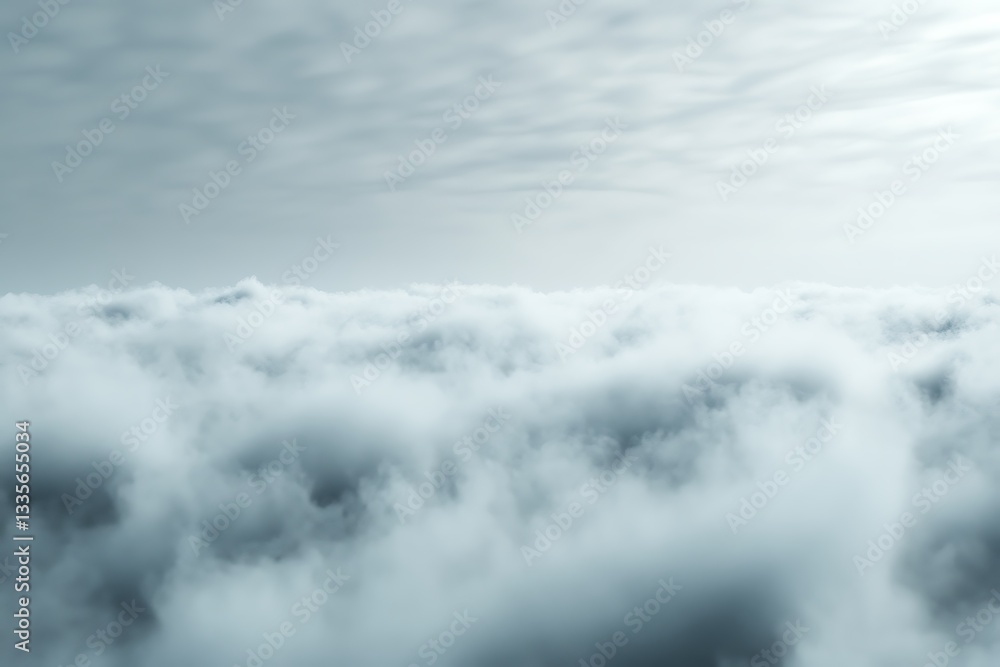 Above the Clouds: A Serene Aerial View Above the Clouds: A Serene Aerial View
